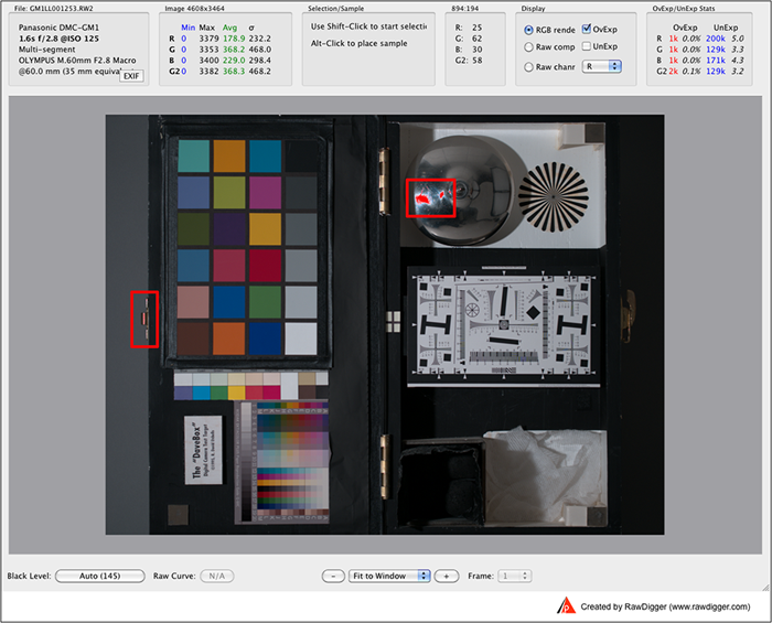 rawdigger dynamic range